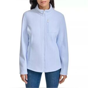 NWOT Andrew Marc Baby Blue Fleece Utility Zip Up Sz S